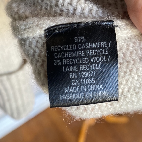 360 Cashmere Heather Grey Turtleneck Small - Picture 7 of 11